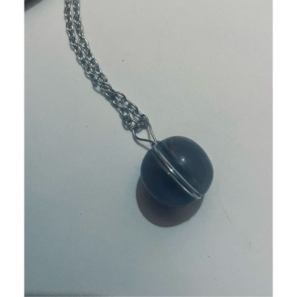 Cancer BLUE GLOBE ZODIAC STAR SIGN HOROSCOPE NECKLACE - Picture 8 of 9